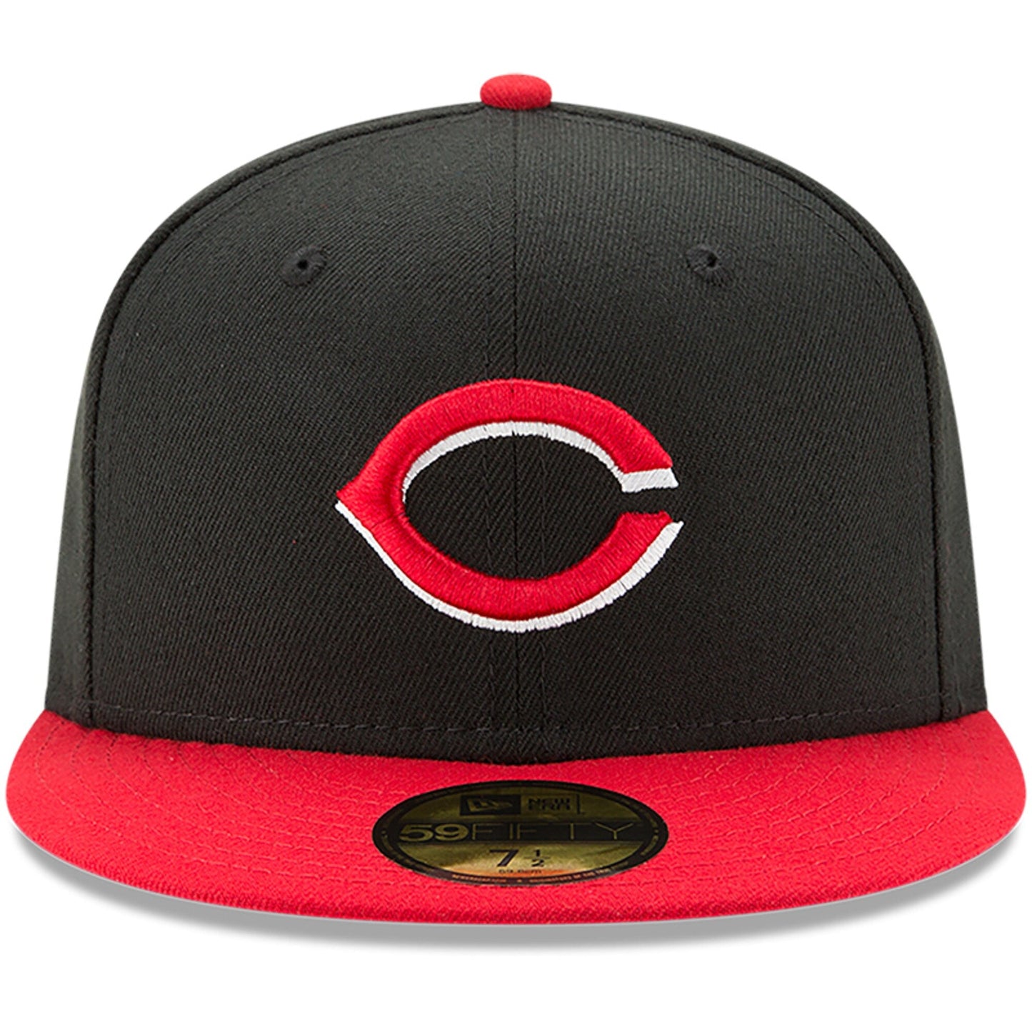 Men's Cincinnati Reds New Era Black/Red Alternate Authentic Collection On-Field 59FIFTY Fitted Hat Official Team Hat Sports Fan Cap Official MLB Team