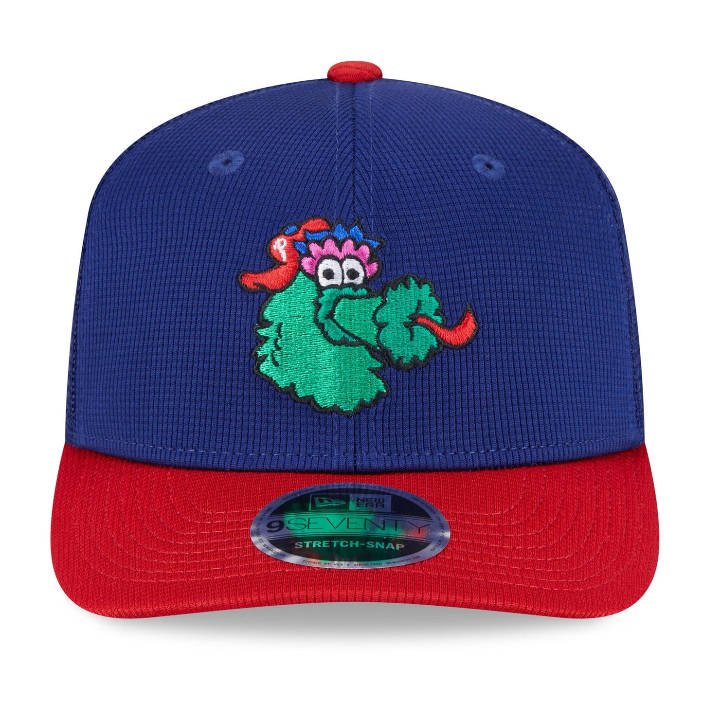 Philadelphia Phillies New Era Deep Blue/Red Batting Practice 9SEVENTY Trucker Hat Official Team Hat Sports Fan Cap Official MLB Team Hat Baseball Fan