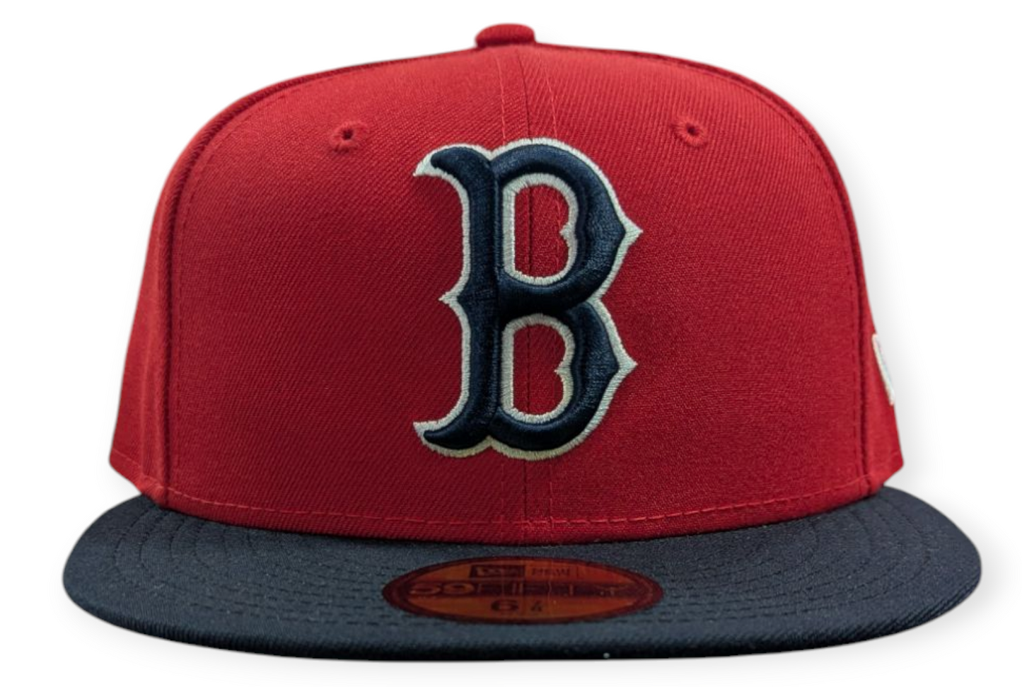 Boston Red Sox Cooperstown Collection 1975 New Era Classics 2 Tone Scarlet/Red 59FIFTY Fitted Hat Official Team Hat Sports Fan Cap Official MLB Team H