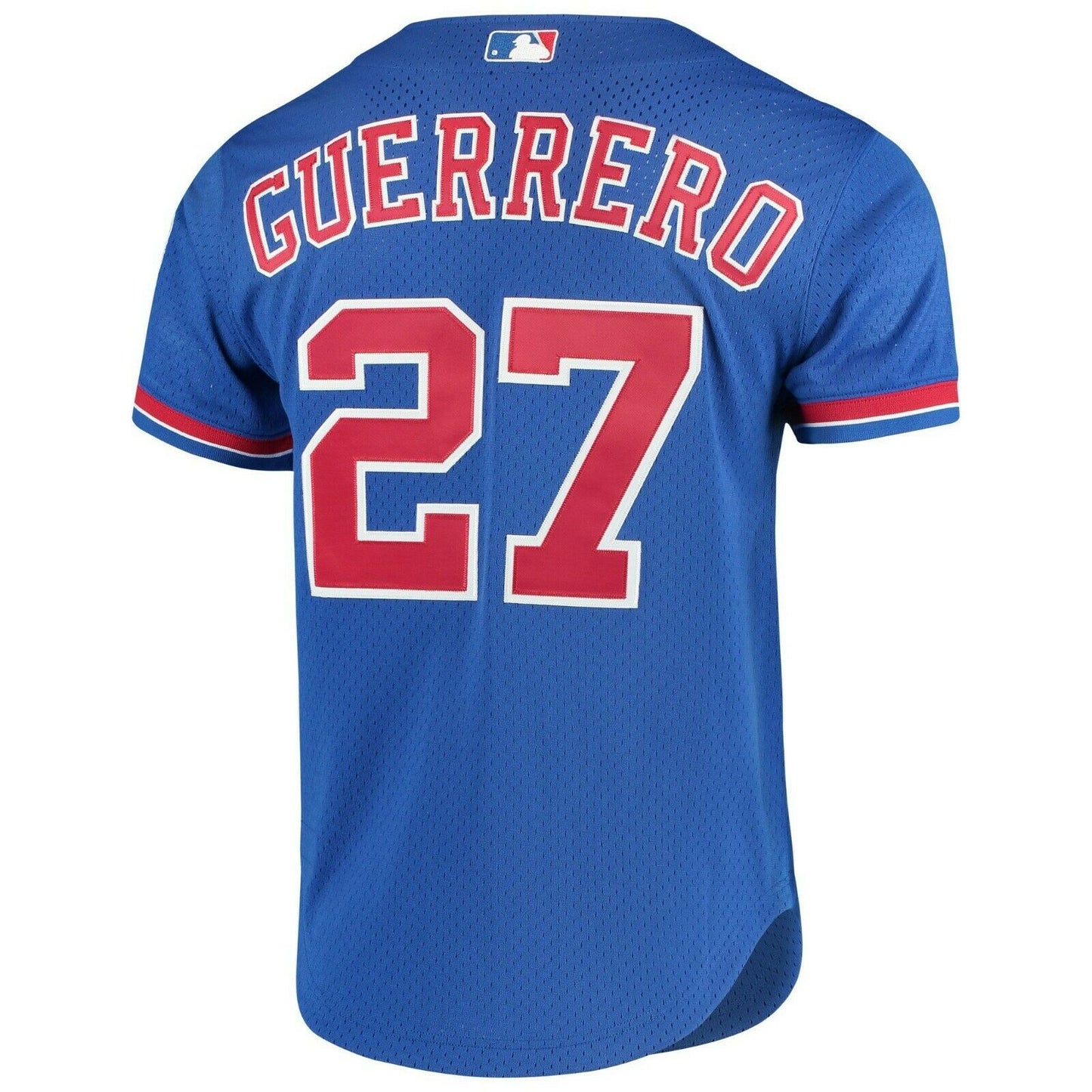 Men's Montreal Expos Vladimir Guerrero Mitchell & Ness Royal 2002 Authentic Cooperstown Collection Mesh Batting Practice Jersey Official Team Jersey S