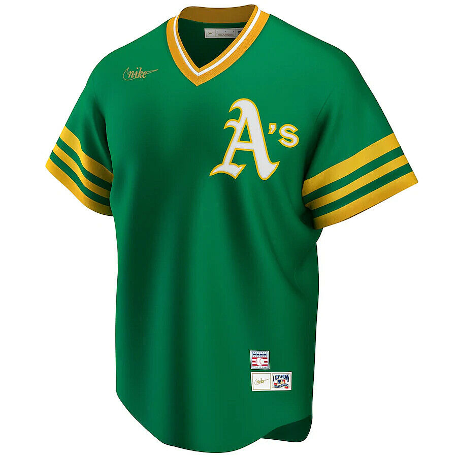 Reggie Jackson Oakland Athletics Nike Cooperstown Collection Player Jersey - Green Official Team Jersey Sports Fan Apparel Official MLB Team Jersey Ba