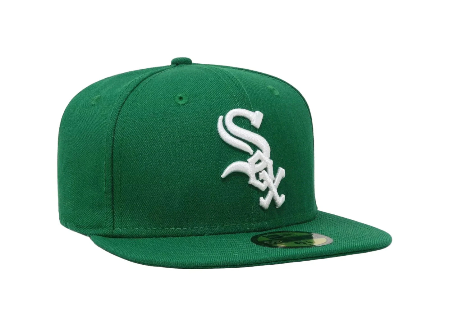 Chicago White Sox New Era Kelly Green Halfway To St. Patrick's Day 59FIFTY Fitted Hat Official Team Hat Sports Fan Cap Official MLB Team Hat Baseball