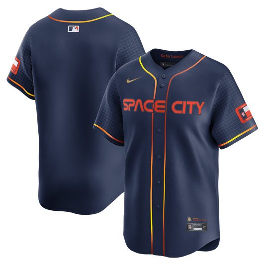 Nike - MLB Vapor Limited Jersey - Houston Astros - City Connect Official Team Jersey Sports Fan Apparel Official MLB Team Jersey Baseball Fan Apparel