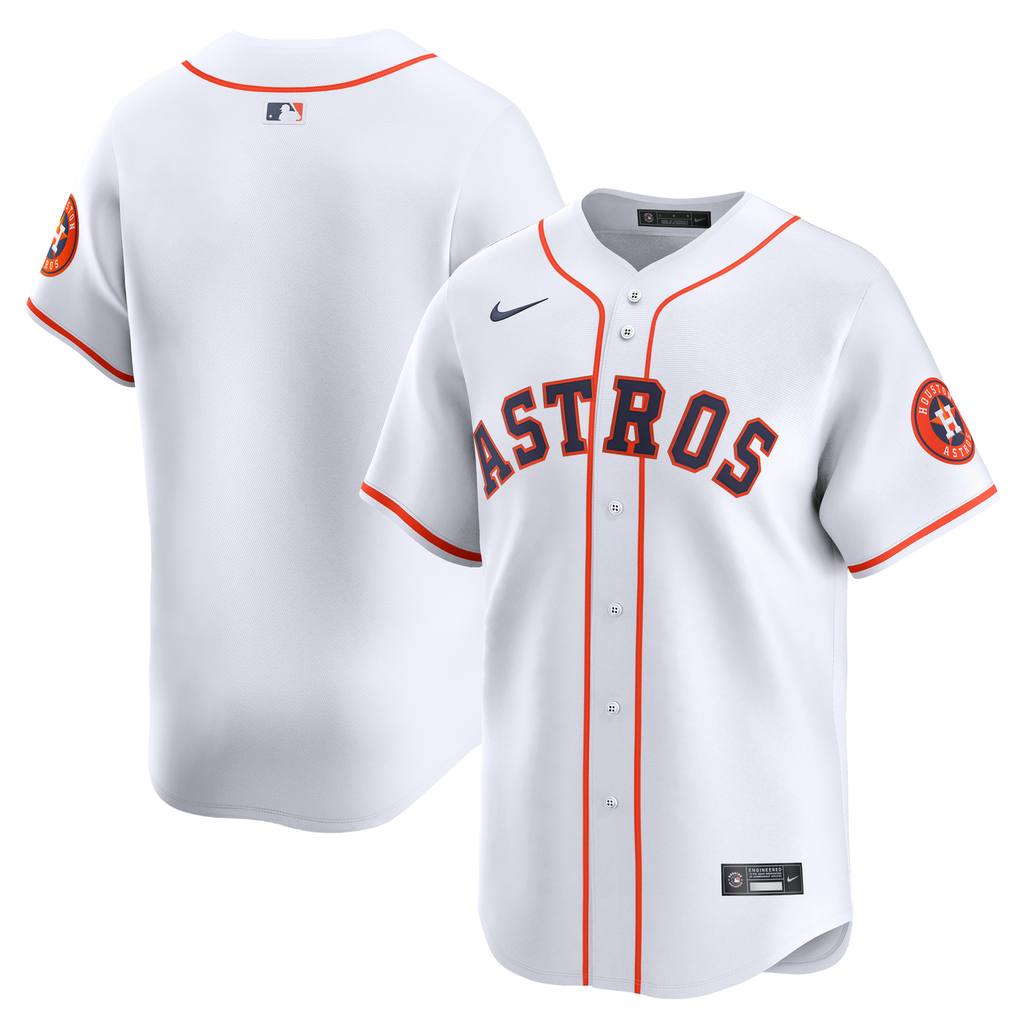 Nike - MLB Vapor Limited Jersey - Houston Astros - Home Official Team Jersey Sports Fan Apparel Official MLB Team Jersey Baseball Fan Apparel