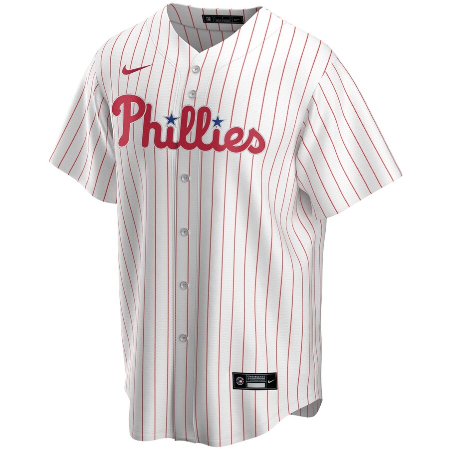 Men's Philadelphia Phillies Bryce Harper Nike White Home Replica Player Jersey Official Team Jersey Sports Fan Apparel Official MLB Team Jersey Baseba