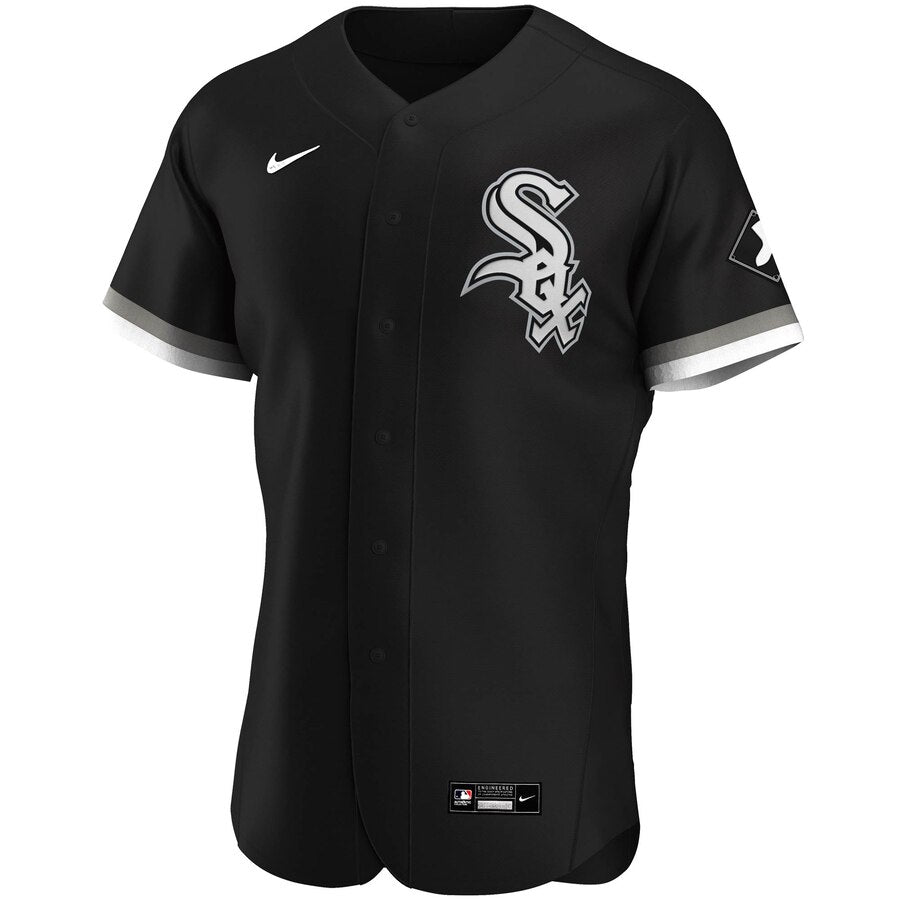 Men's Chicago White Sox Nike Black Alternate Authentic Official Team Jersey Sports Fan Apparel Official MLB Team Jersey Baseball Fan Apparel