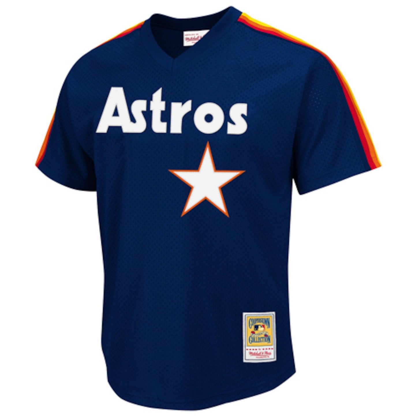Men's Houston Astros Nolan Ryan Mitchell & Ness Navy 1988 Authentic Cooperstown Collection Mesh Batting Practice Jersey Official Team Jersey Sports Fa