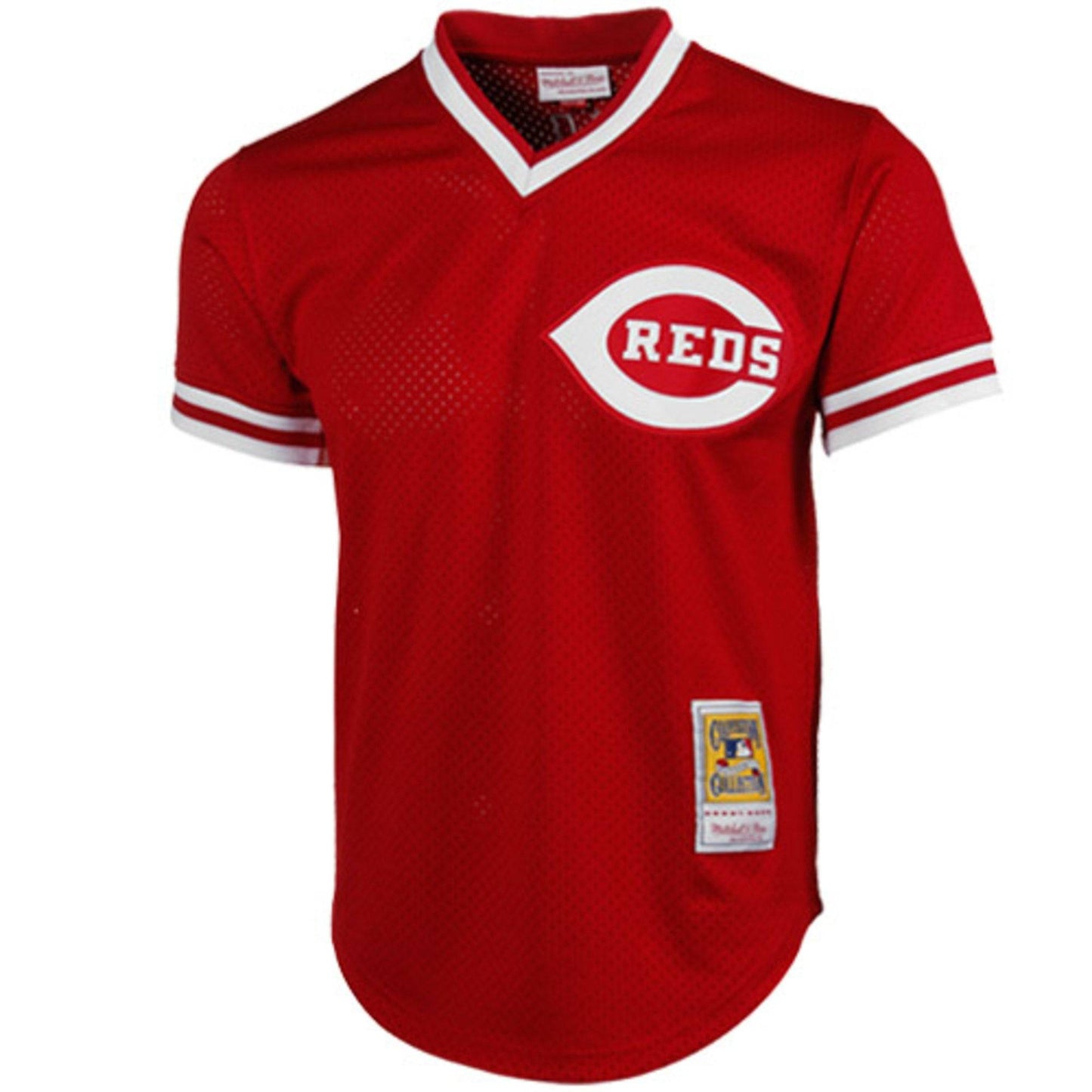 Men's Cincinnati Reds Johnny Bench Mitchell & Ness Red 1983 Authentic Cooperstown Collection Mesh Batting Practice Jersey Official Team Jersey Sports