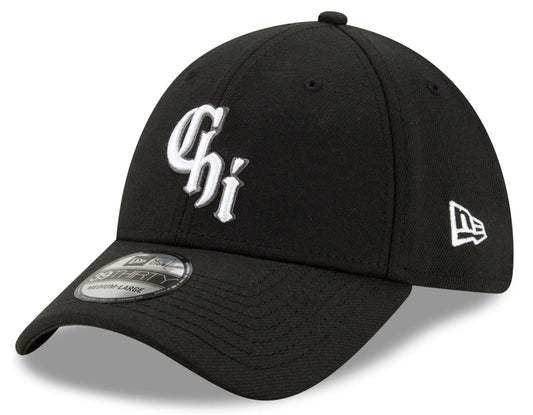Men's Chicago White Sox New Era Black City Connect 39THIRTY Flex Hat Official Team Hat Sports Fan Cap Official MLB Team Hat Baseball Fan Cap