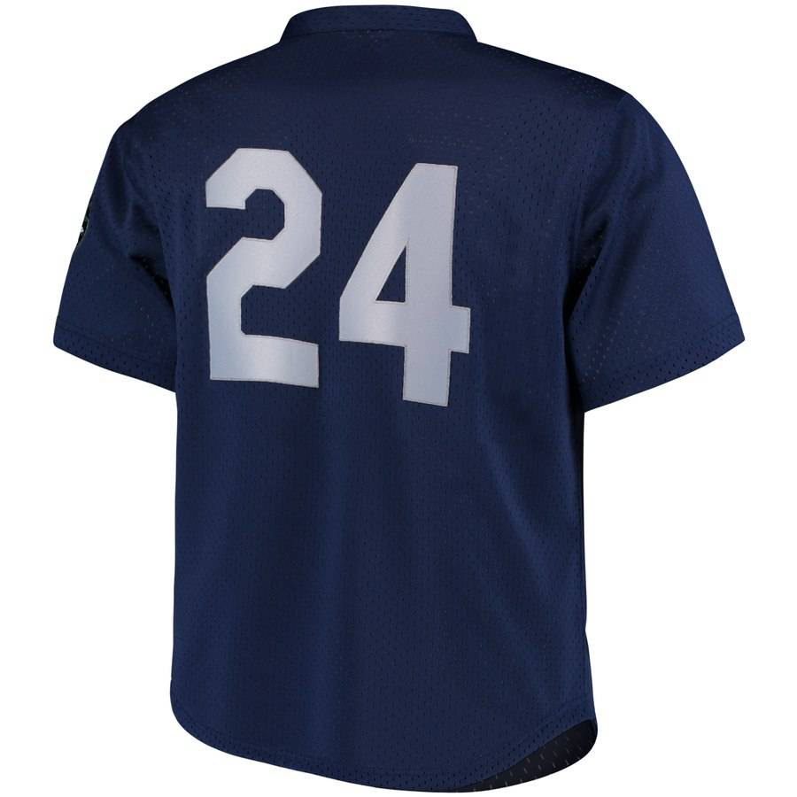 Men's Seattle Mariners Ken Griffey Jr. 1995 Mitchell & Ness Navy Cooperstown Collection Mesh Batting Practice Jersey Official Team Jersey Sports Fan A
