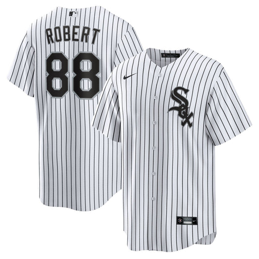 Men's Chicago White Sox Luis Robert Nike White Replica Player Name Jersey Official Team Jersey Sports Fan Apparel Official MLB Team Jersey Baseball Fa