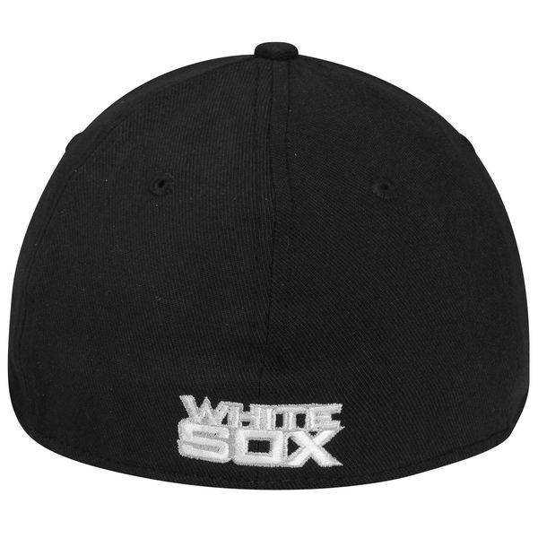 Men's Chicago White Sox New Era Black MLB Team Classic 39THIRTY Flex Hat Official Team Hat Sports Fan Cap Official MLB Team Hat Baseball Fan Cap