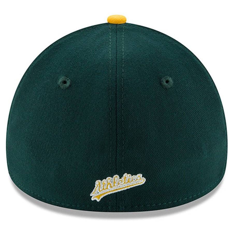 Men's Oakland Athletics New Era Green/Yellow MLB Team Classic 39THIRTY Flex Hat Official Team Hat Sports Fan Cap Official MLB Team Hat Baseball Fan Ca