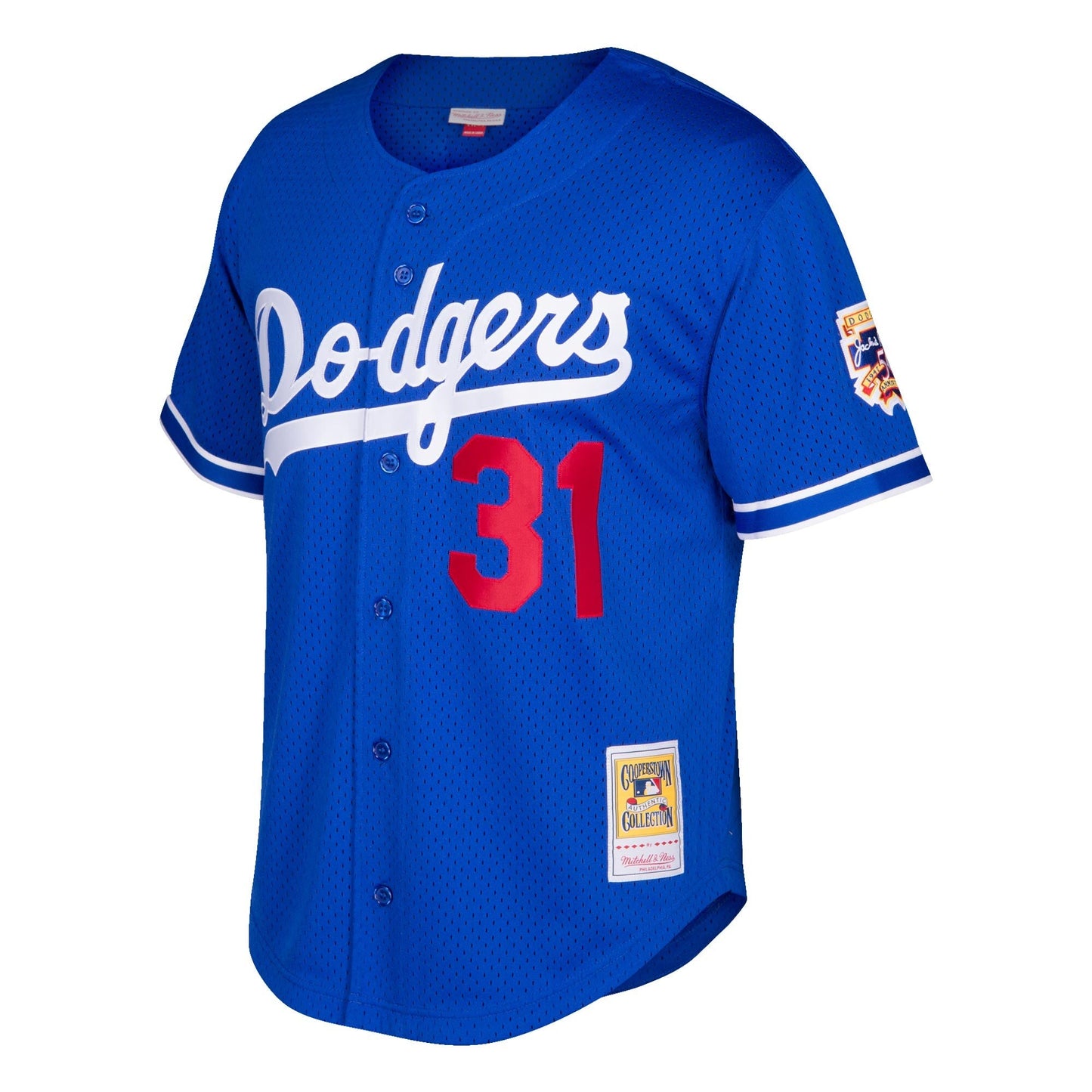 Youth Los Angeles Dodgers Mike Piazza Mitchell & Ness Blue Cooperstown Collection Batting Practice Jersey Official Team Jersey Sports Fan Apparel Offi