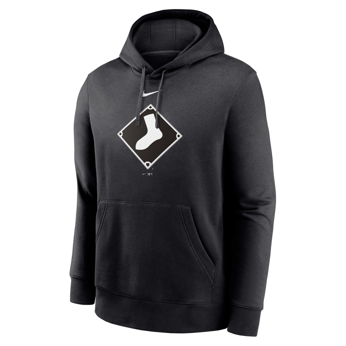 Chicago White Sox Nike Alternate Logo Club Pullover Hoodie Black MLB Fan Gear Popular Style
