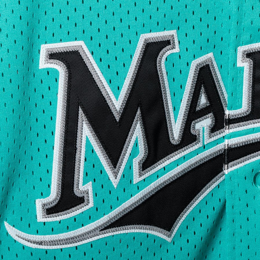 Men's Florida Marlins Andre Dawson 1995 Mitchell & Ness Teal Fashion Cooperstown Collection Mesh Batting Practice Jersey Official Team Jersey Sports F