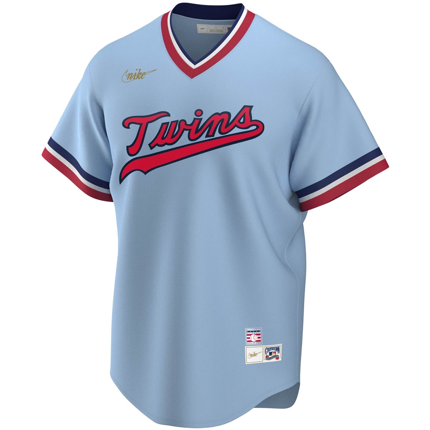Men's Nike Rod Carew Blue Cooperstown Collection Player Jersey Official Team Jersey Sports Fan Apparel Official MLB Team Jersey Baseball Fan Apparel