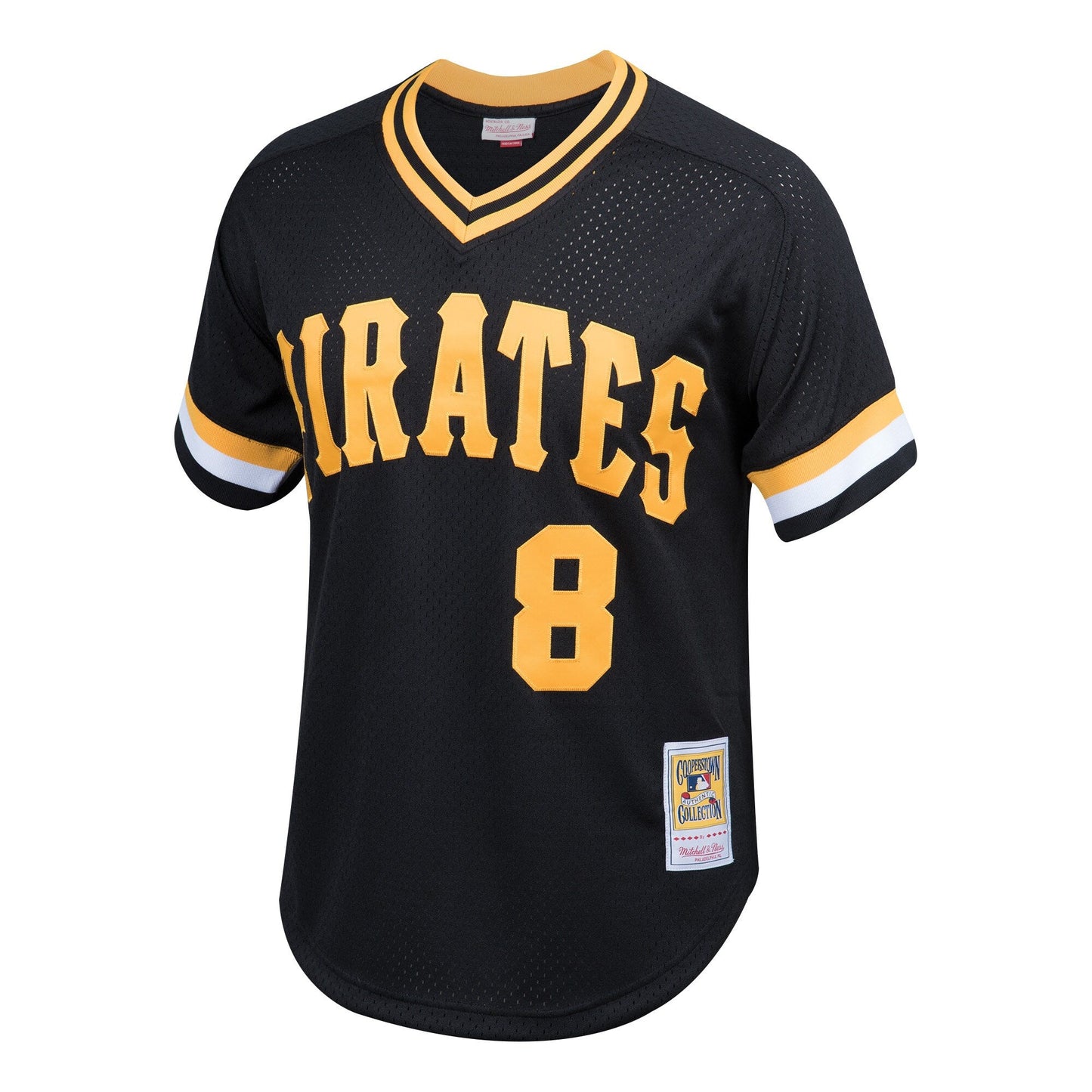 Youth Pittsburgh Pirates Willie Stargell & Ness Black Cooperstown Collection Mesh Batting Practice Jersey Official Team Jersey Sports Fan Apparel Offi