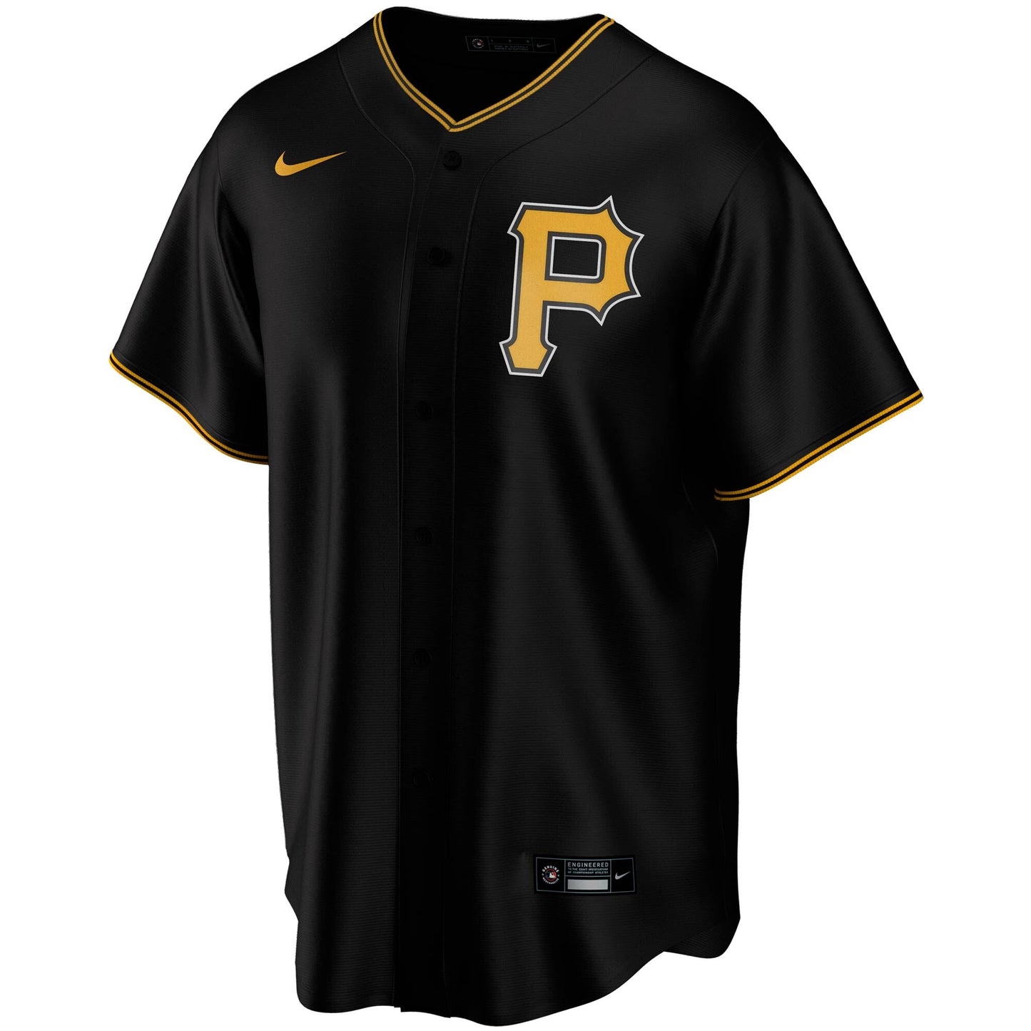 Men's Pittsburgh Pirates Nike Black Alternate Replica Team Jersey Official Team Jersey Sports Fan Apparel Official MLB Team Jersey Baseball Fan Appare