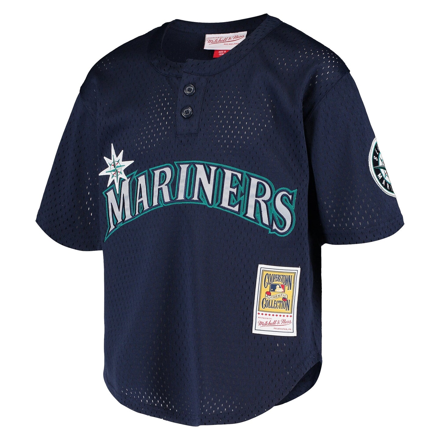 Youth Seattle Mariners Ken Griffey Jr. Mitchell & Ness Navy Cooperstown Collection Mesh Batting Practice Jersey Official Team Jersey Sports Fan Appare