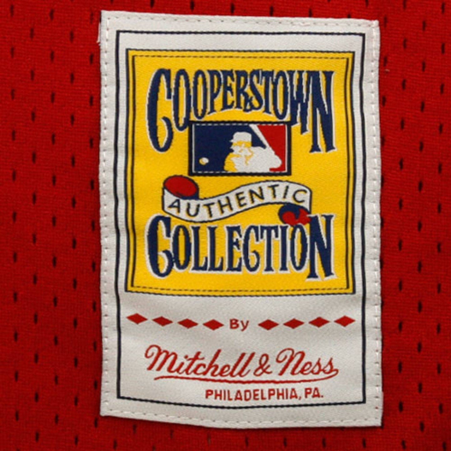 Men's Cincinnati Reds Johnny Bench Mitchell & Ness Red 1983 Authentic Cooperstown Collection Mesh Batting Practice Jersey Official Team Jersey Sports