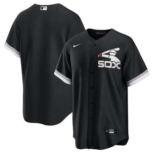 Men's Chicago White Sox Nike Batterman Replica Team Jersey - Black Official Team Jersey Sports Fan Apparel Official MLB Team Jersey Baseball Fan Appar
