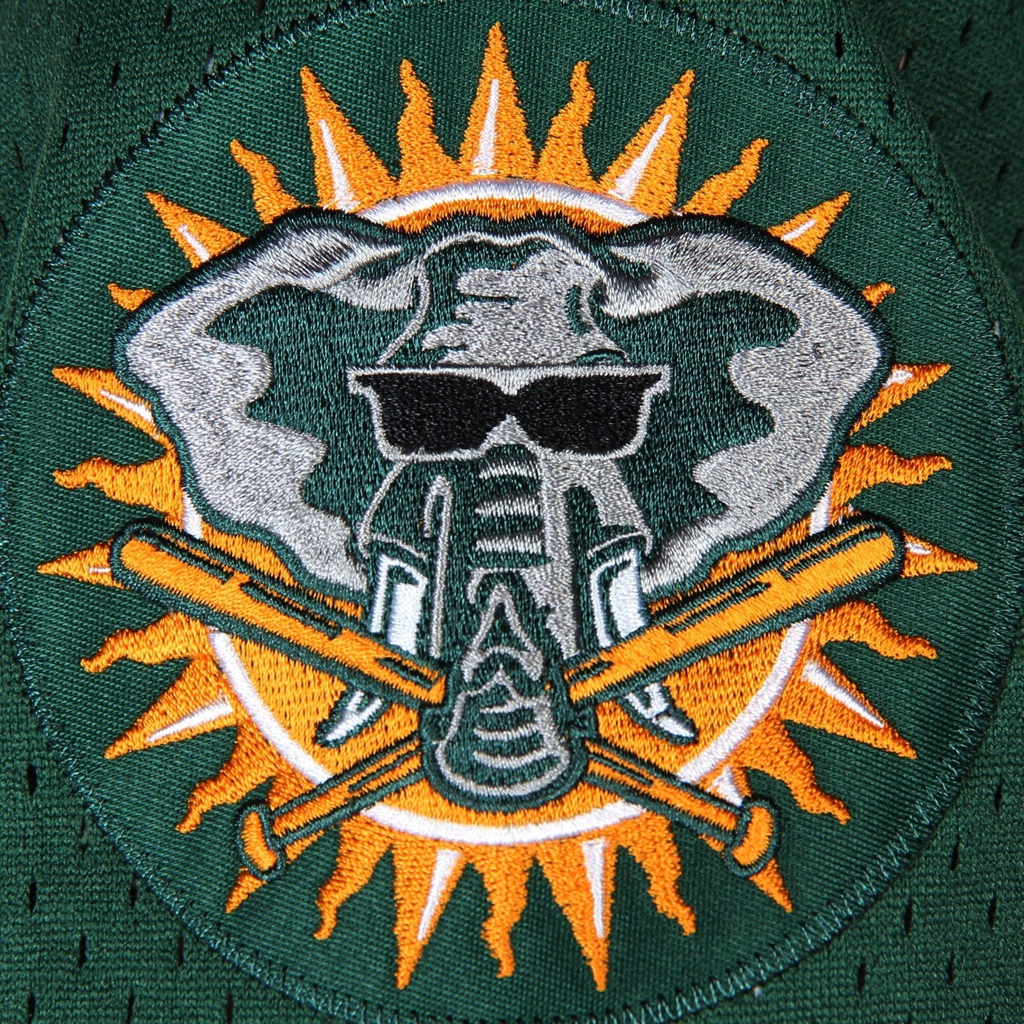 Men's Oakland Athletics Rickey Henderson 1998 Mitchell & Ness Green Cooperstown 1987 Mesh Batting Practice Jersey Official Team Jersey Sports Fan Appa