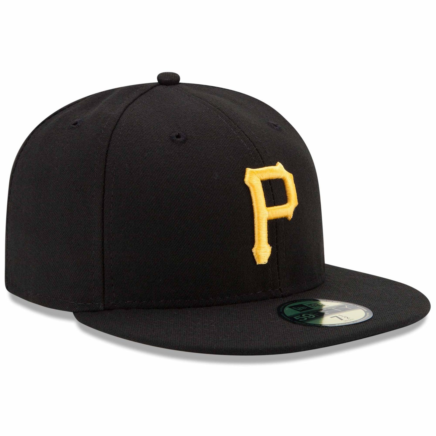 Men's Pittsburgh Pirates New Era Black Game Authentic Collection On-Field 59FIFTY Fitted Hat Official Team Hat Sports Fan Cap Official MLB Team Hat Ba