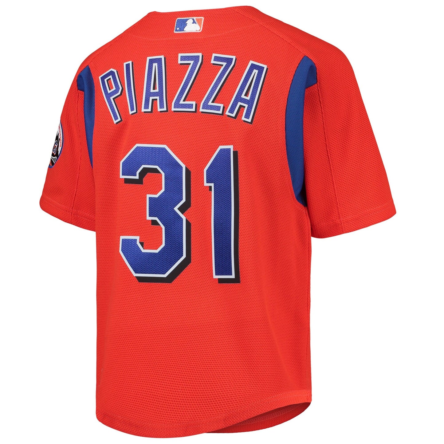Men's Mike Piazza New York Mets Mitchell & Ness Cooperstown Collection Mesh Batting Practice Jersey - Orange Official Team Jersey Sports Fan Apparel O