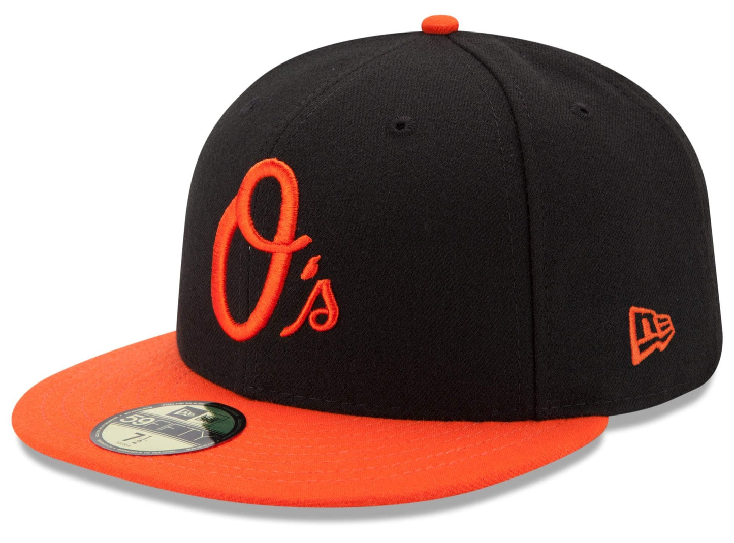 Men's Baltimore Orioles New Era Black/Orange Alternate Authentic Collection On Field 59FIFTY Performance Fitted Hat Official Team Hat Sports Fan Cap O