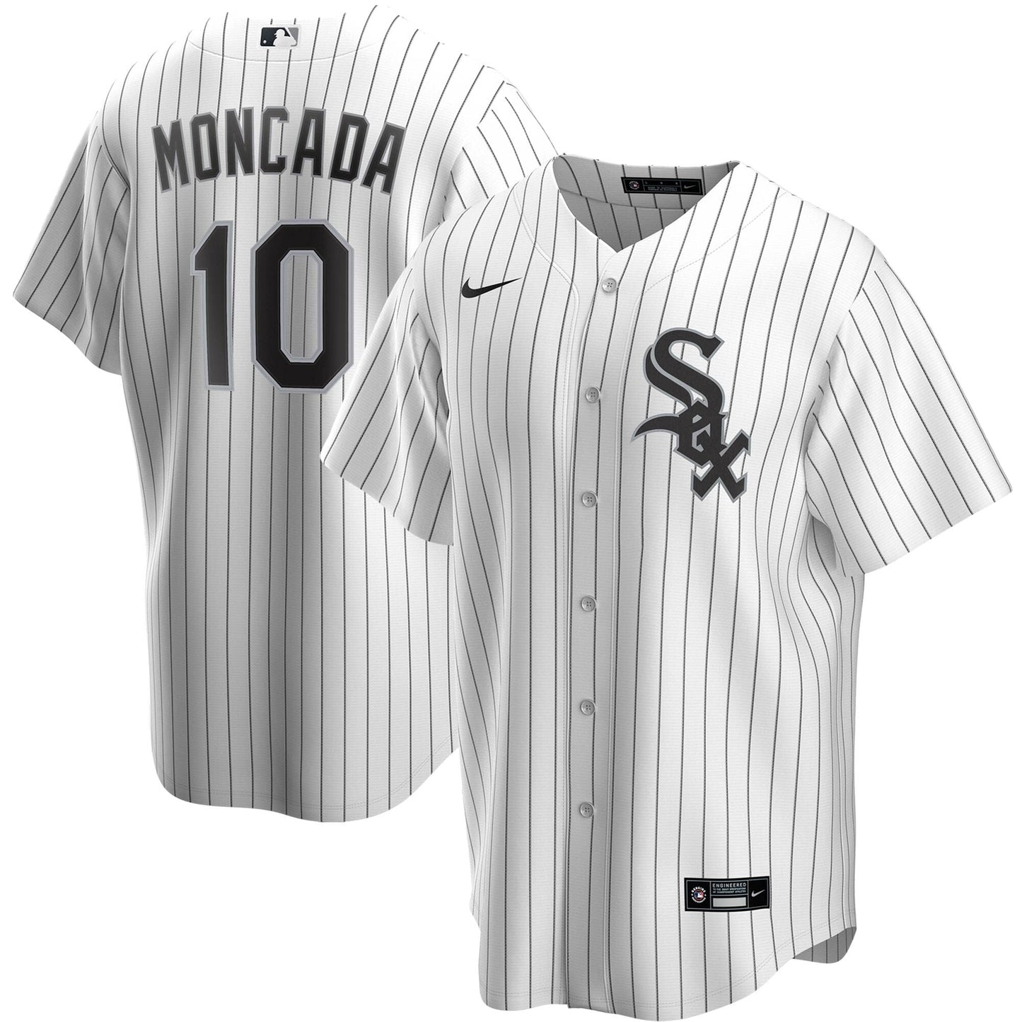 NIKE Men's Yoan Moncada Chicago White Sox White Home Replica Jersey Official Team Jersey Sports Fan Apparel Official MLB Team Jersey Baseball Fan Appa