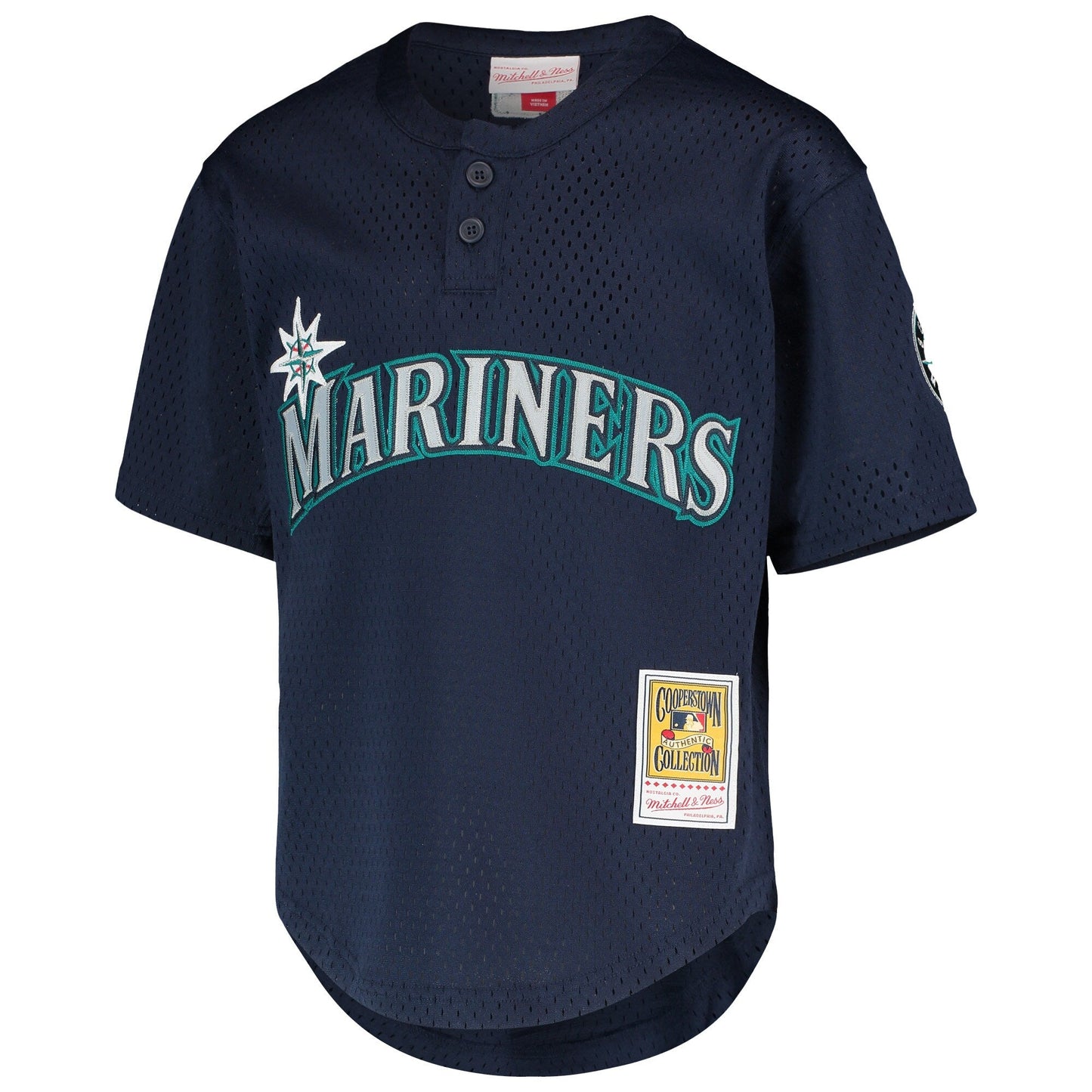 Ichiro Suzuki Seattle Mariners Mitchell & Ness Youth Cooperstown Collection Mesh Batting Practice Jersey - Navy Official Team Jersey Sports Fan Appare