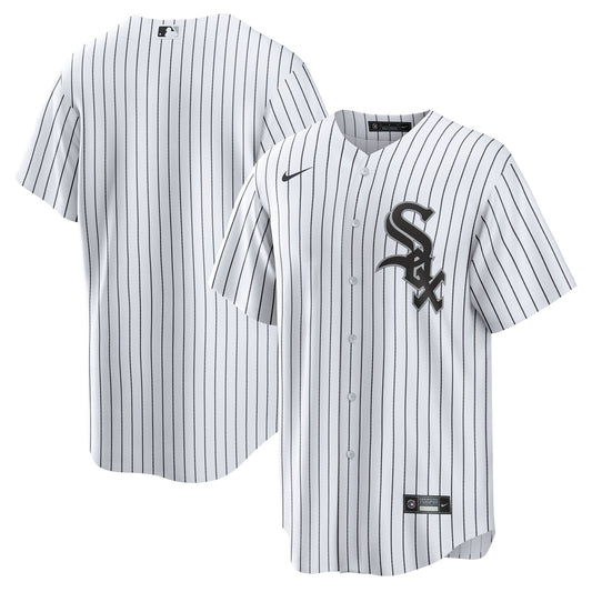 NIKE Men's Chicago White Sox White Home Blank Replica Jersey Official Team Jersey Sports Fan Apparel Official MLB Team Jersey Baseball Fan Apparel