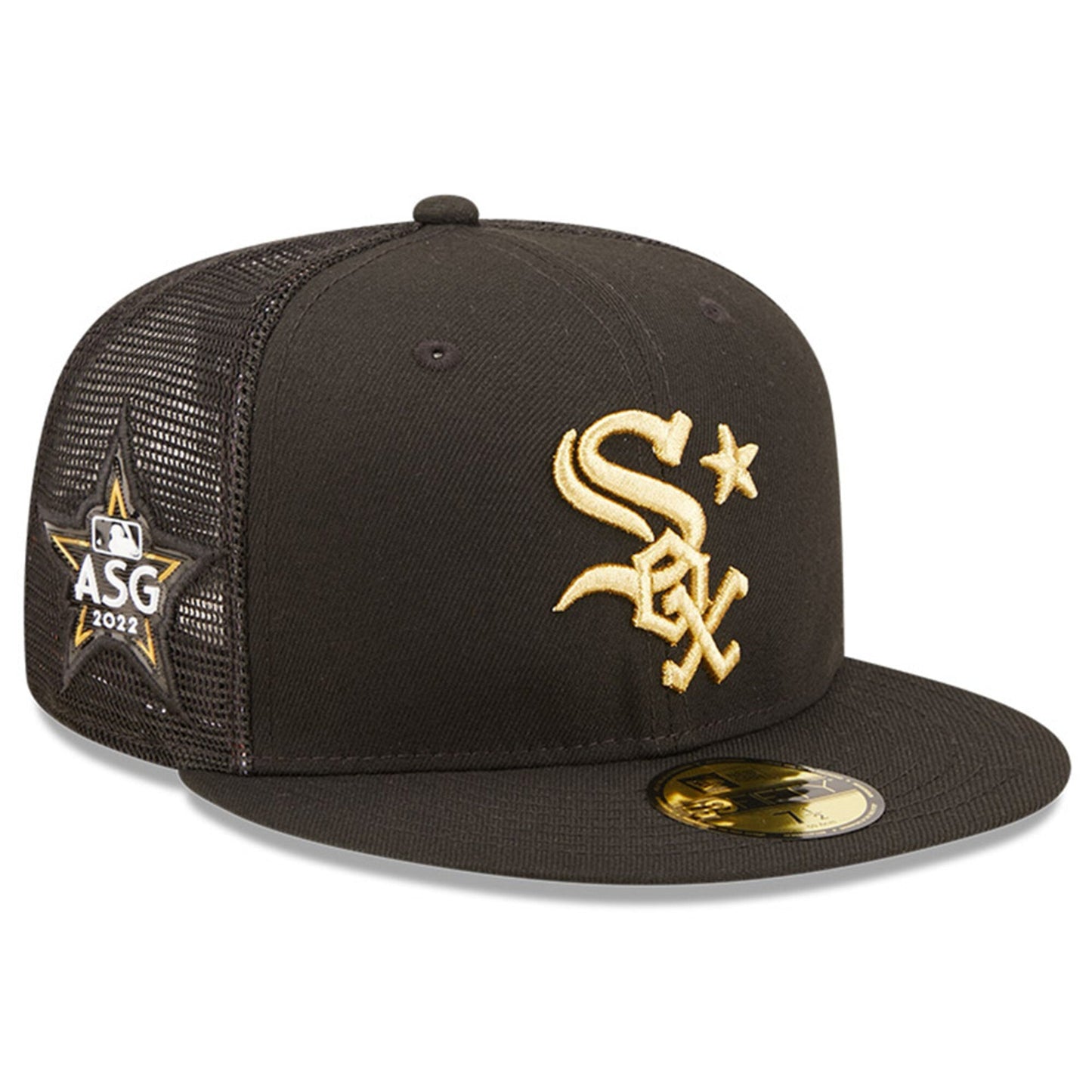 Men's Chicago White Sox New Era Black 2022 MLB All-Star Game On-Field 59FIFTY Fitted Hat Official Team Hat Sports Fan Cap Official MLB Team Hat Baseba