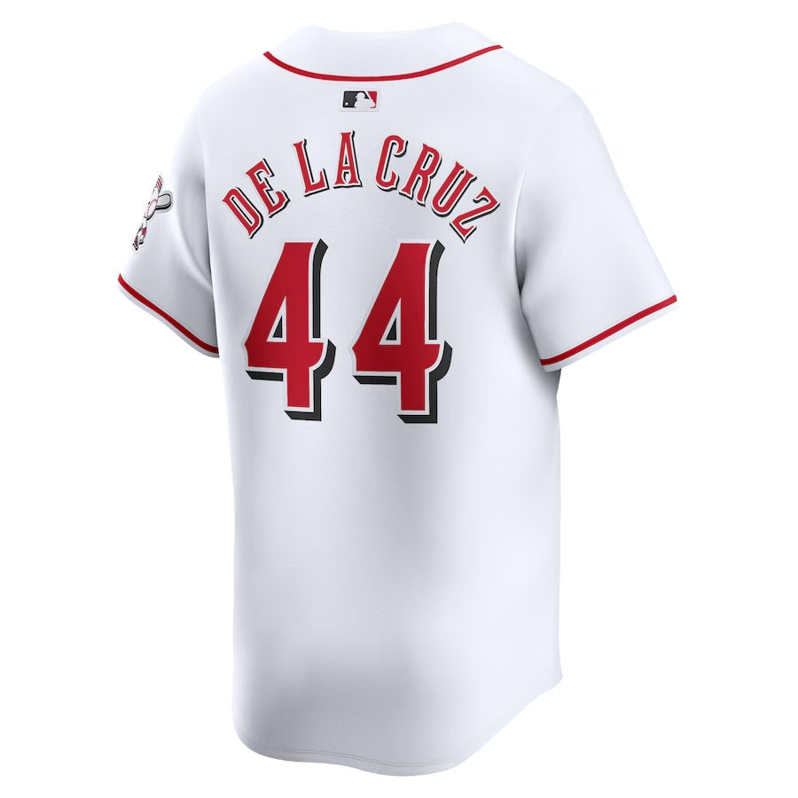 Youth Elly De La Cruz Cincinnati Reds NIKE White Home Limited Replica Jersey Official Team Jersey Sports Fan Apparel Official MLB Team Jersey Baseball