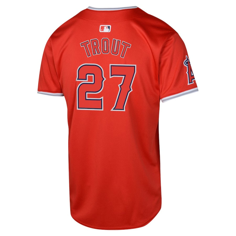 NIKE Youth Mike Trout Los Angeles Angels Red Alternate Limited Jersey Official Team Jersey Sports Fan Apparel Official MLB Team Jersey Baseball Fan Ap
